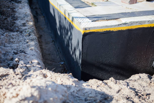 Residential Exterior Waterproofing installation at a Ludington, MI home by SJ Waterproofing Pros